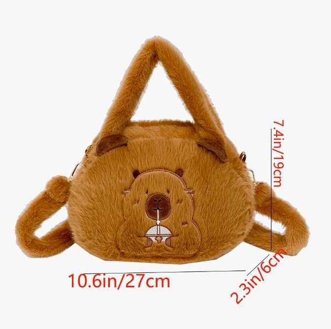 Плюшена играчка чанта Капибара Capybara