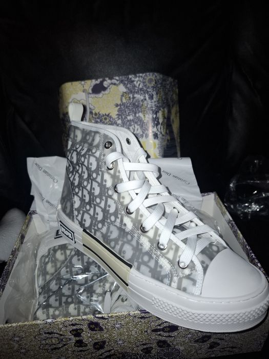 Vand Dior B23 High Alb/White si Gri/Gray marimea 44
