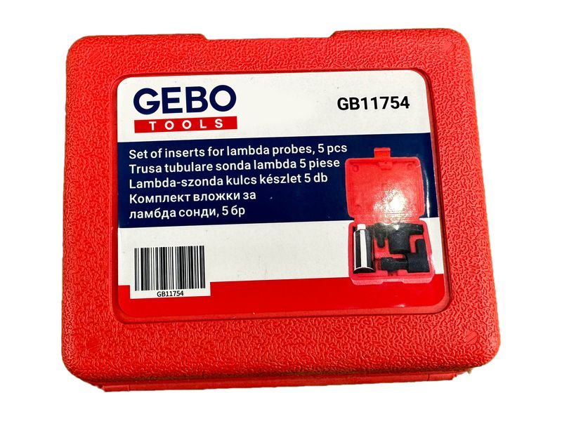 Комплект вложки за ламбда сонди, 5 бр. gebo tools