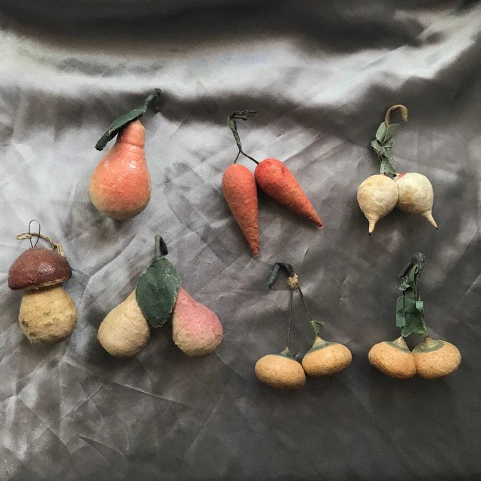 Ватные ёлочные игрушки СССР