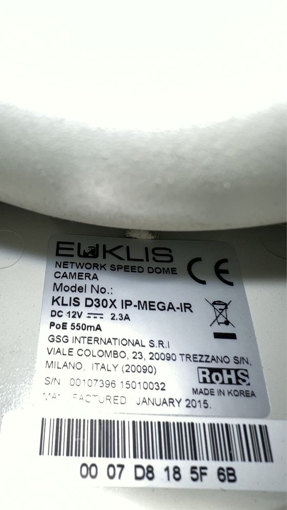 EUKLIS KLIS D30X IP MEGA IR ////////////////