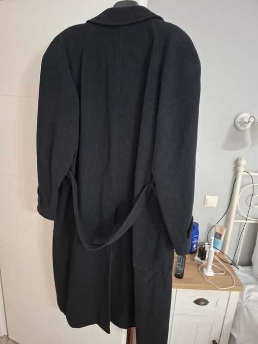 Palton lung barbati, marime 48 100% Lana, NOU