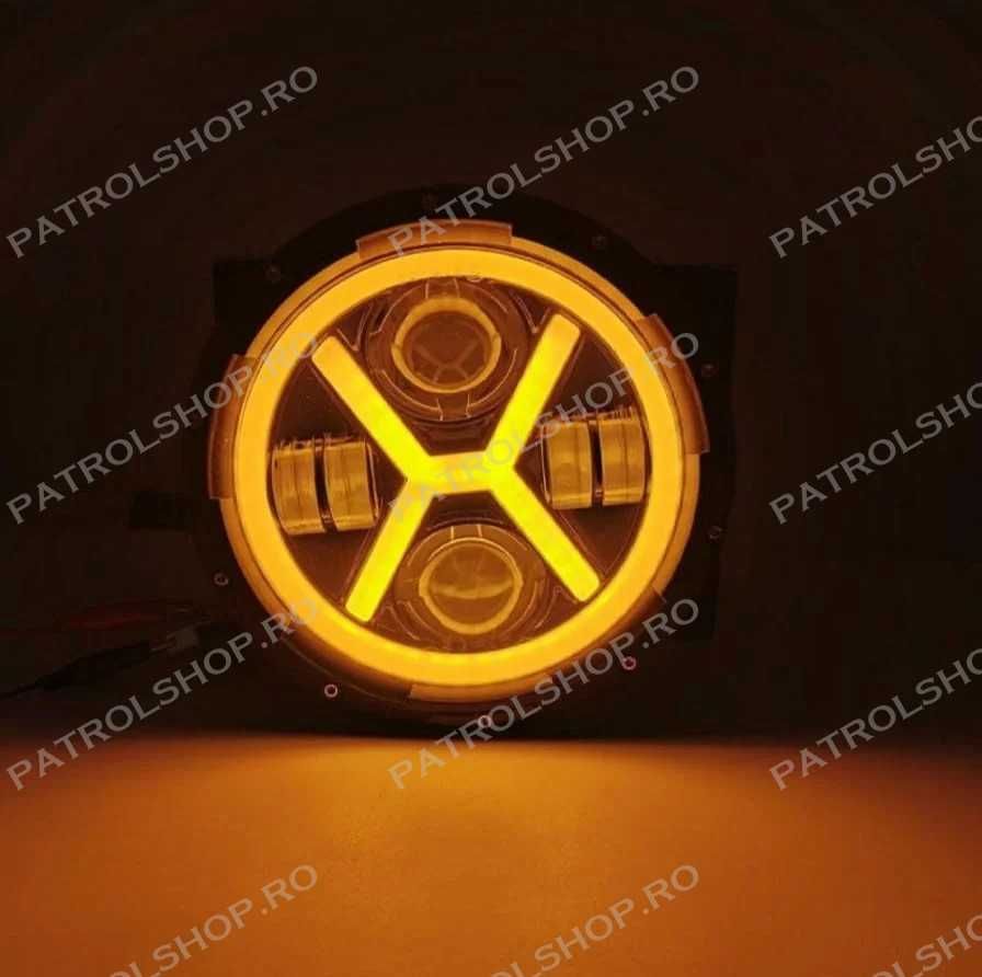 Faruri Far LED lupa 7 inch Nissan Patrol CU GARANTIE!