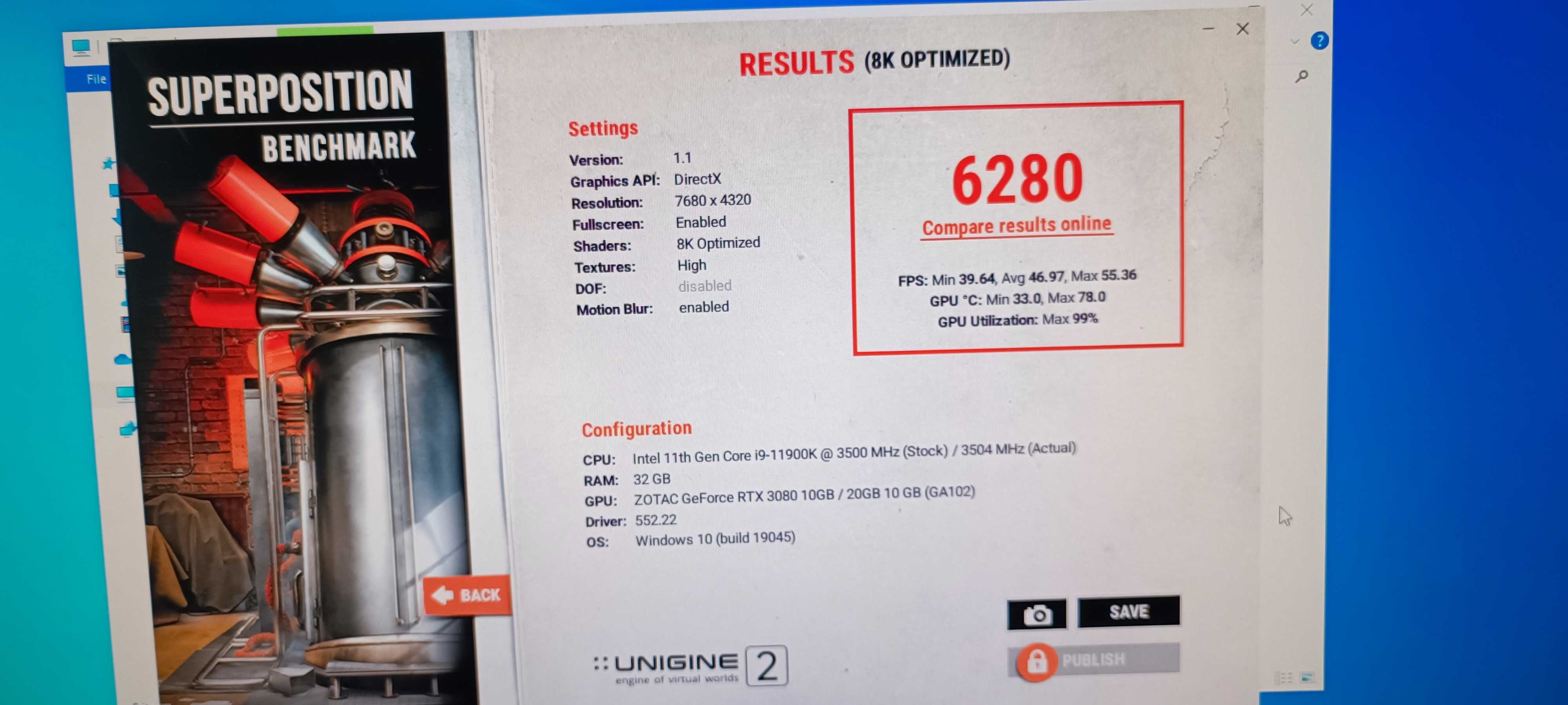 Геймърски i9-11900K/RТX 3080/32гб рам/Nvme+hdd 3tb/RGB компютър top