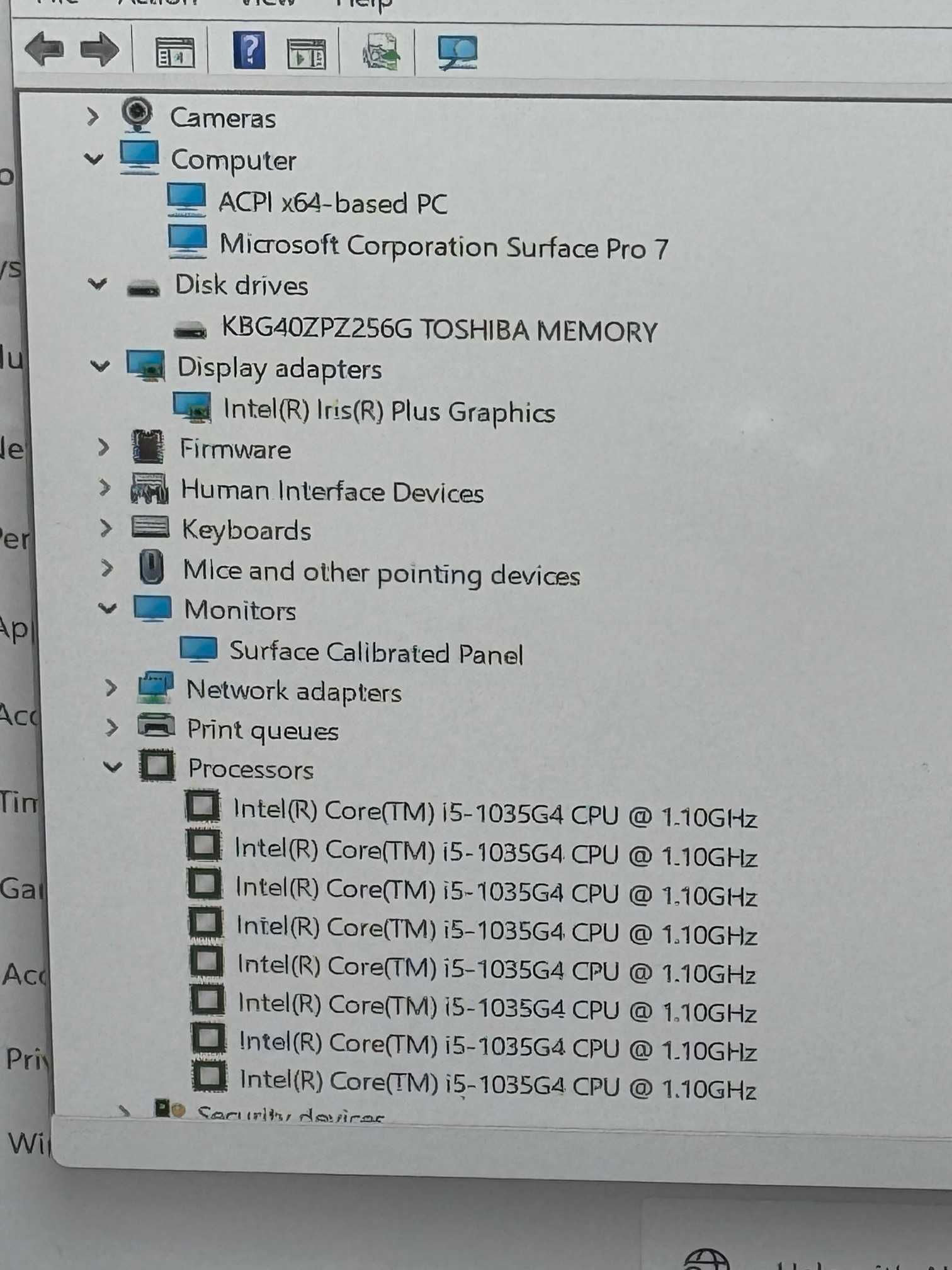 Microsoft Surface Pro 7 i5 10gen/8RAM/256SSD