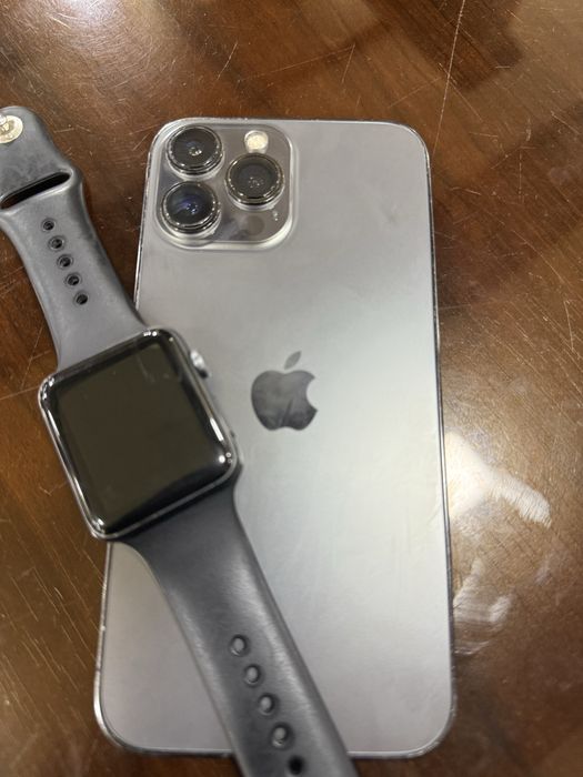 13 pro max 256 sim+apple watch 3