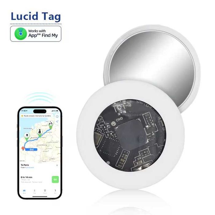 Lucid Tag – GPS тракер, съвместим с Apple Find My за вещи, ключ и др.