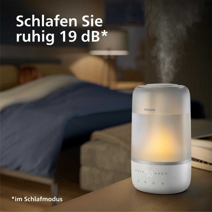 Умен овлажнител за въздух Philips, високочестотна мъгла, ароматерапия