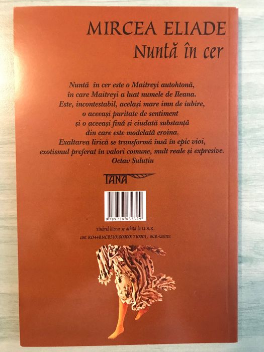 Nuntă în cer de Mircea Eliade