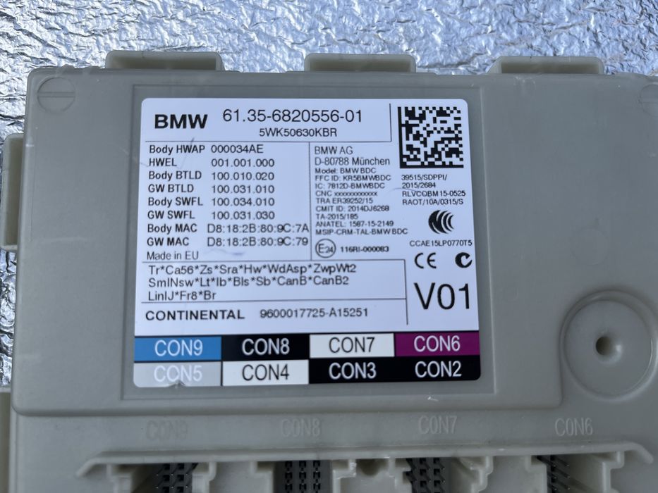 Modul / Calculator BDC BMW Seria 3, 5, 7 G11 G12 G30 G31 G38 G20 G01