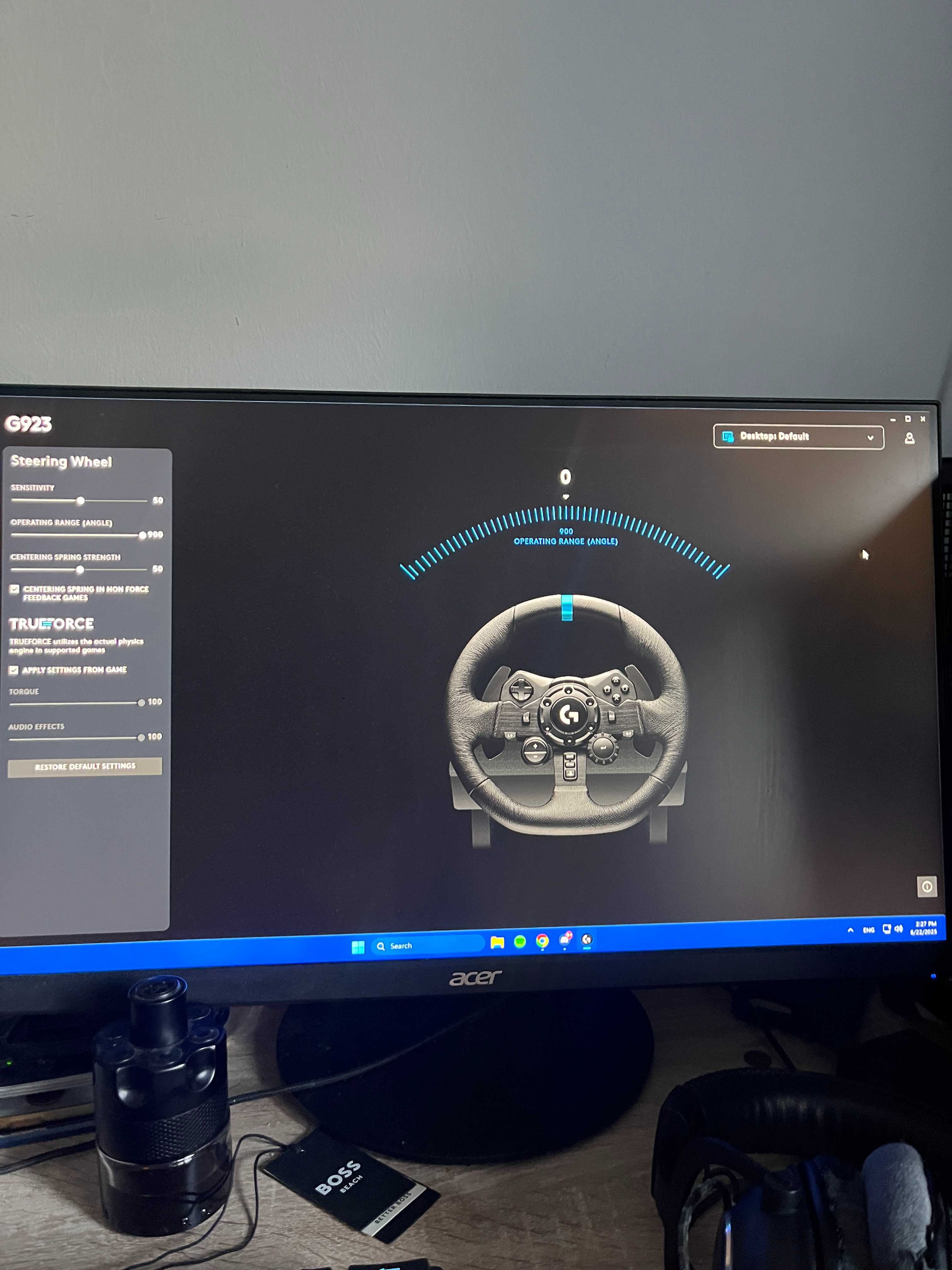 Волан Logitech G923 + Скоростен лост
