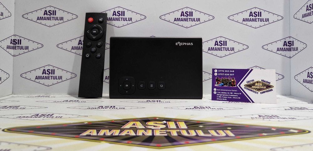 Mini Videoproiector ELEPHAS 5G WiFi, Compatibil cu iOS, Android