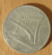 Moneda 10 lire Republica italiana 1955