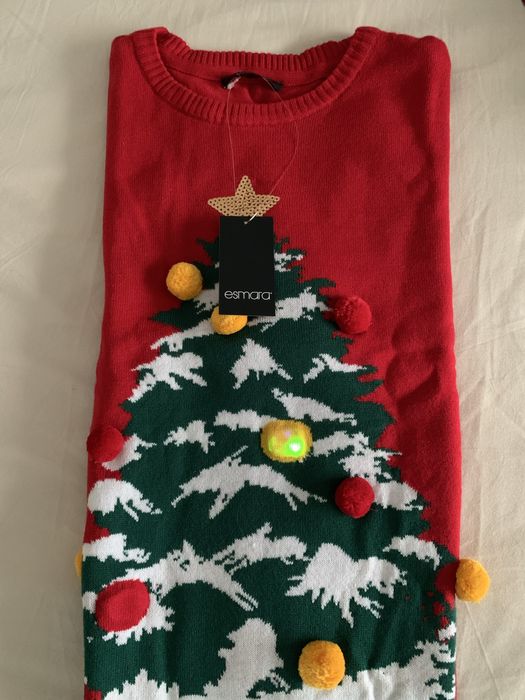 Pulover cu luminite pentru sarbatori