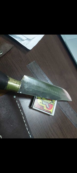Нож от рог и гилза ръчна изработка