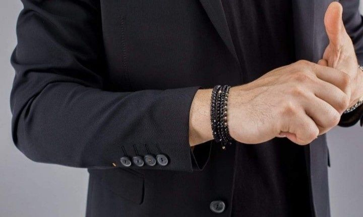 Bratari reglabile unisex aur 14k,insertii onix fatetat