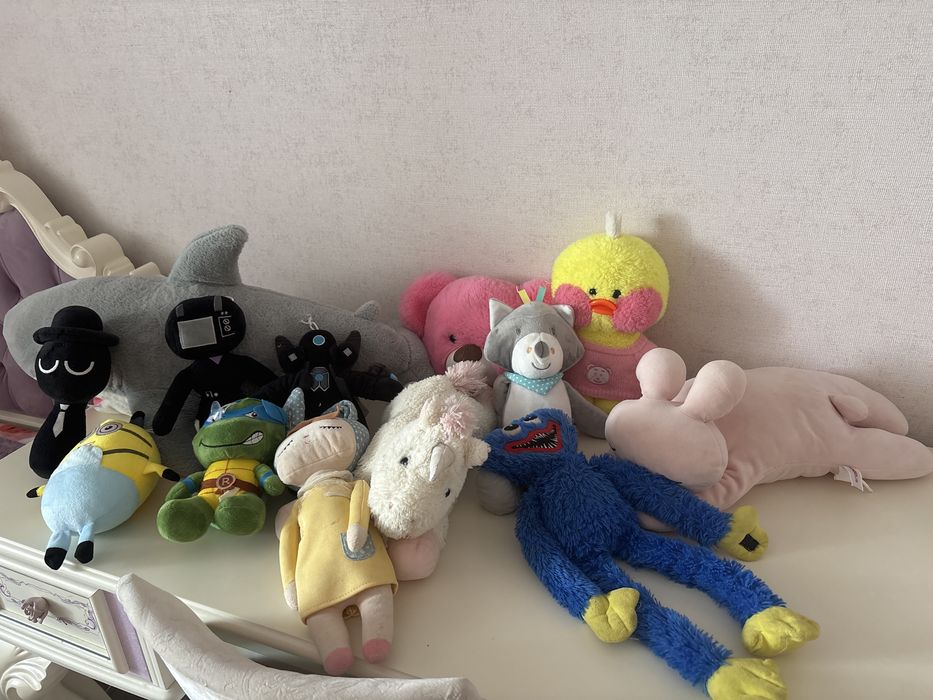 почти новые мягкие игрушки