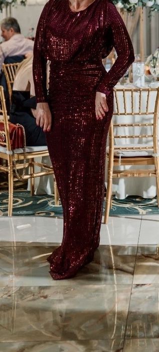 Rochie cu paiete visinie