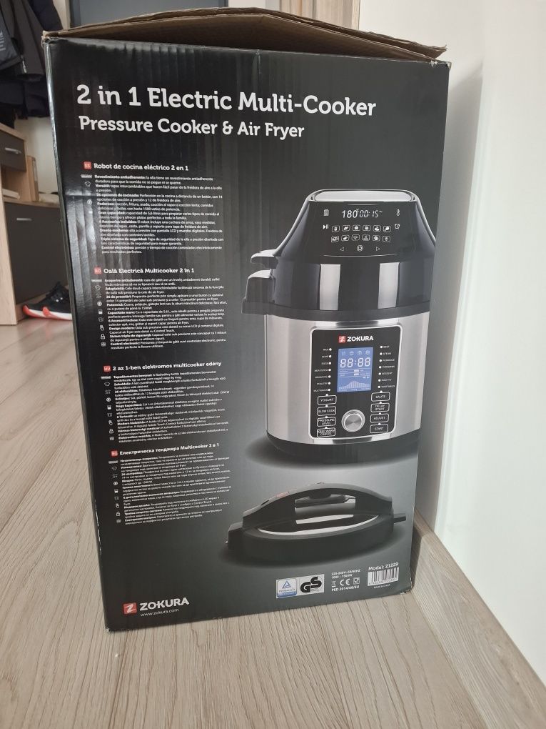 Nou air fryer zokura cu garanție
PRESSURE COOKER & AIR FRYER