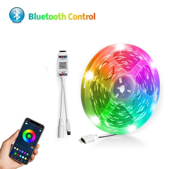 Banda led multicoloră cu bluetooth