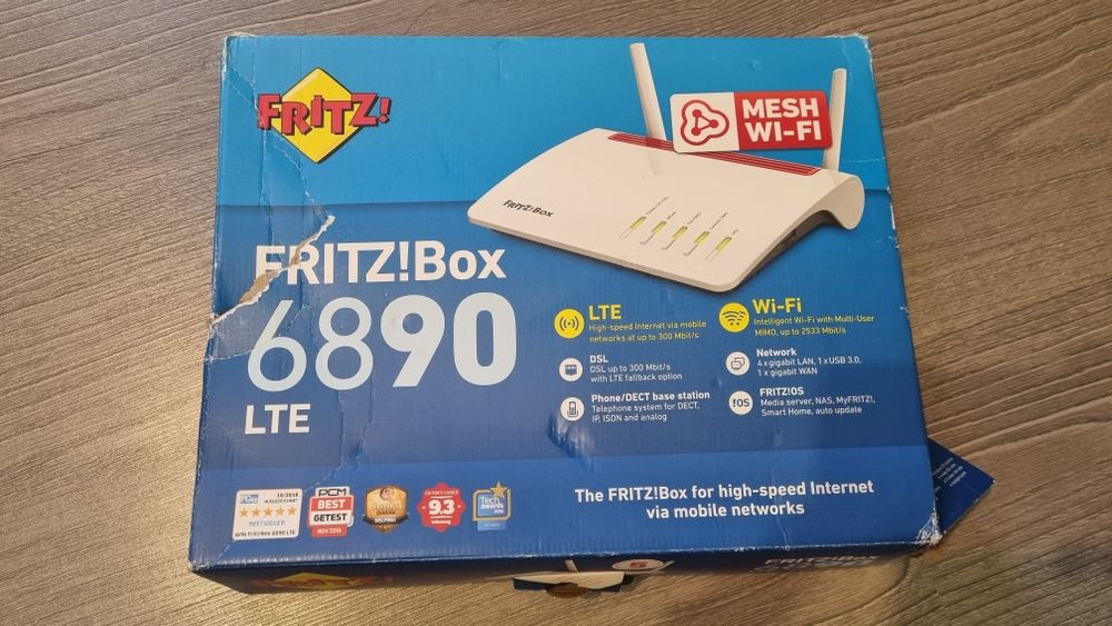 Router AVM Fritz!Box 6890 LTE 4G 2.4 GHz, 5 GHz