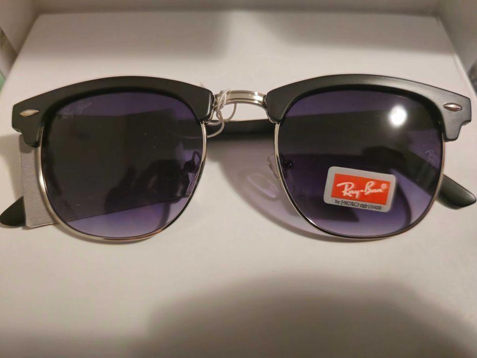 Ochelari de soare Rayban RB Clubmaster, lentila mov