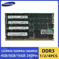 Серверная озу ddr3 ecc reg 16gb * 4шт (64gb) на чипах samsung)