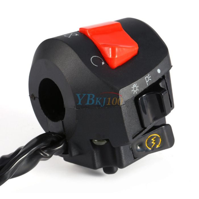 Comenzi ghidon cu soc manual bloc lumini moto atv