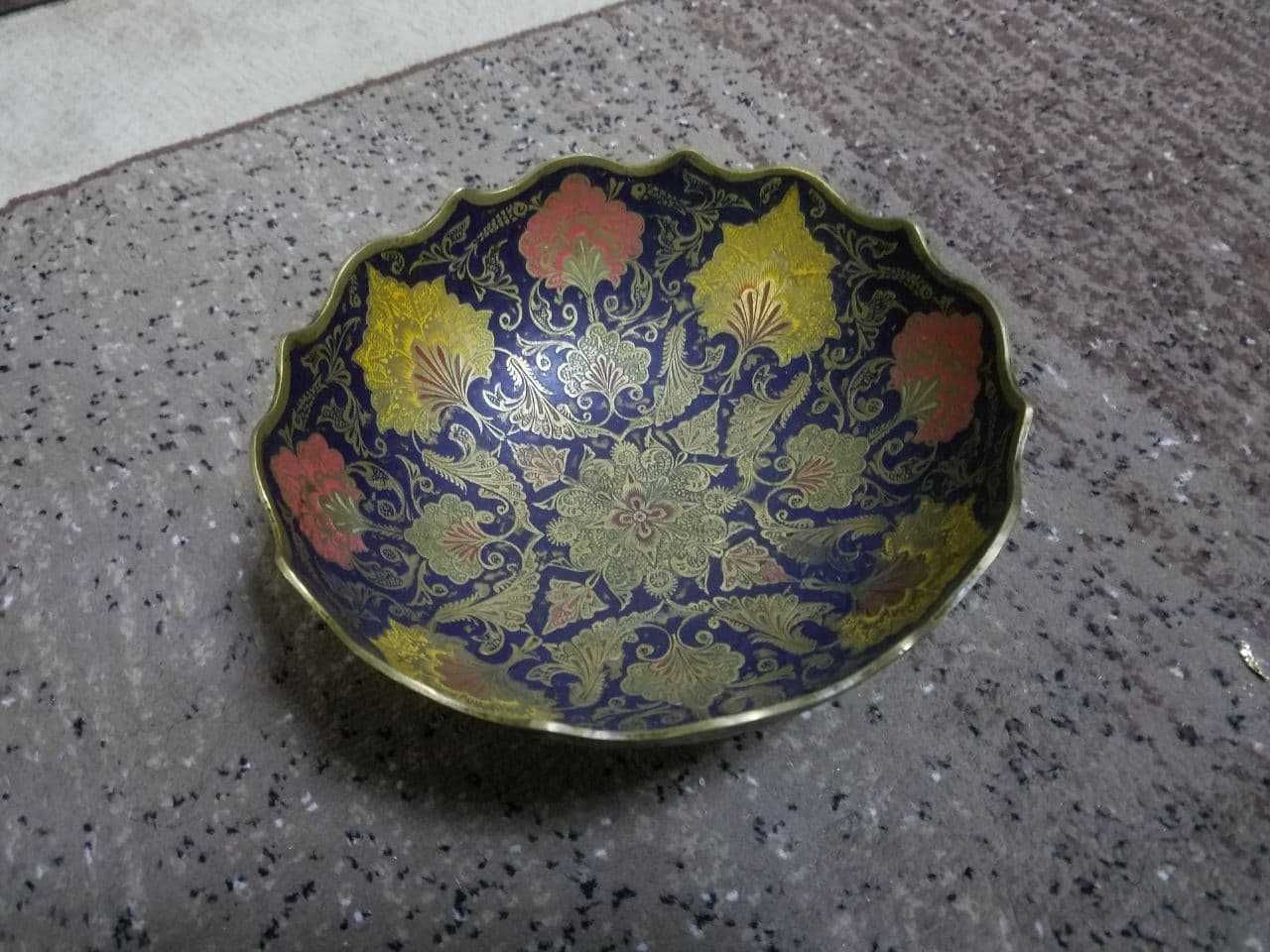 антиквариат ваза из латуни фруктовница 70-е гг из индии