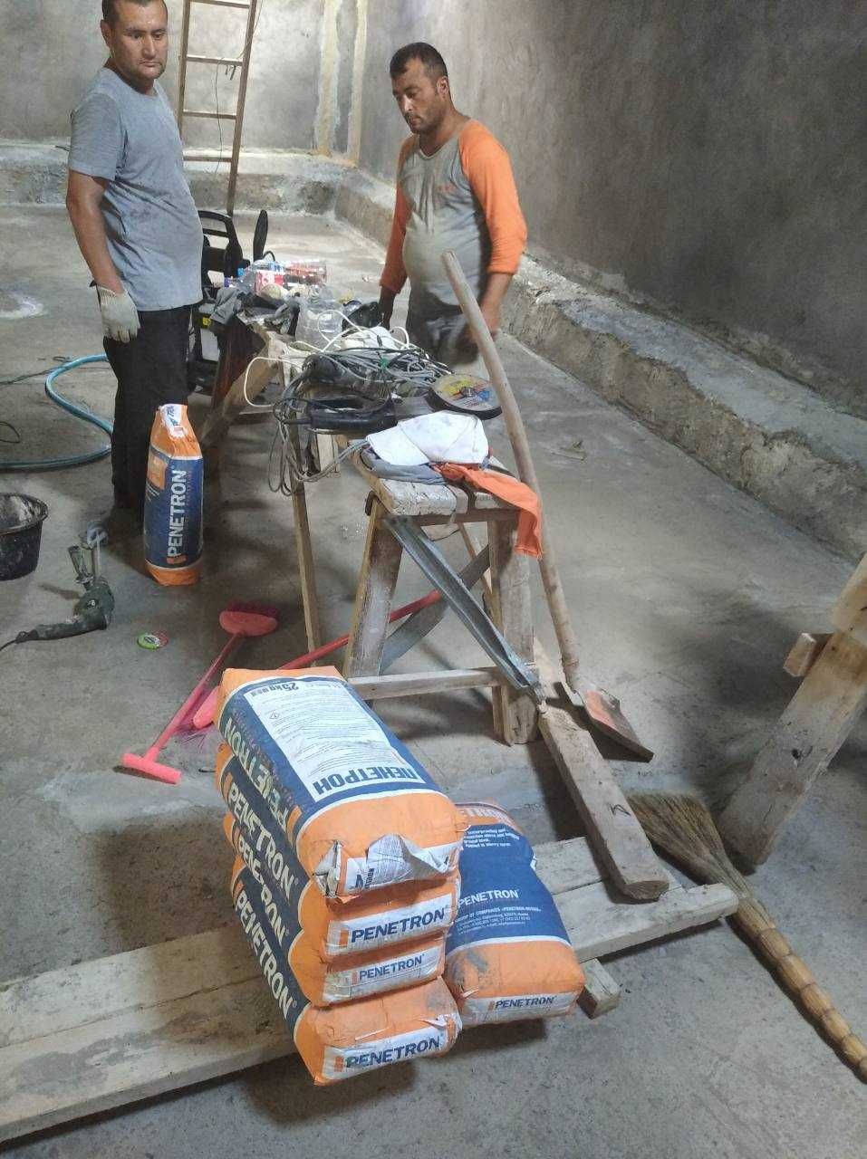 Гидроизоляция технологических (рабочих) швов бетонирования с гарантии