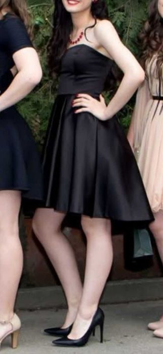 Rochie de ocazie neagra strapless