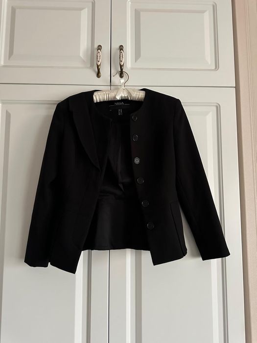 Sacou Nissa , negru , cambrat , masura 36/S
