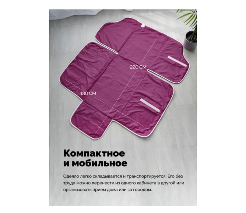 Одеяло для обертывания и инфракрасной сауны EcoSapiens TermoCapsula 18