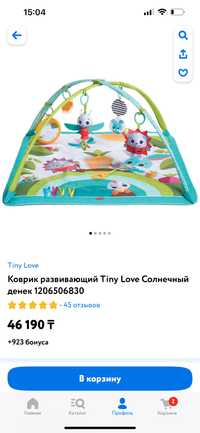 Продам детский развивающий коврик Tiny love