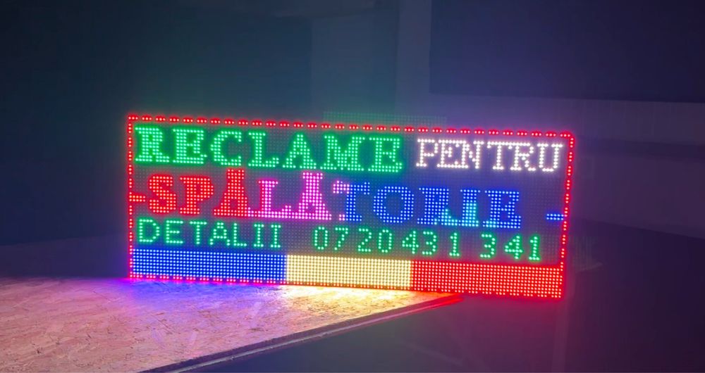 Reclame luminoase led exterior FARMACIE  , programabile , panou led