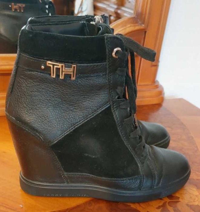 Ghete de piele Tommy Hilfiger