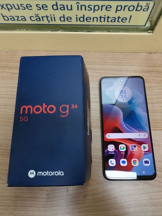 Motorola Moto g34, Dual SIM, 128GB, 8GB RAM, 5G, Ice Blue