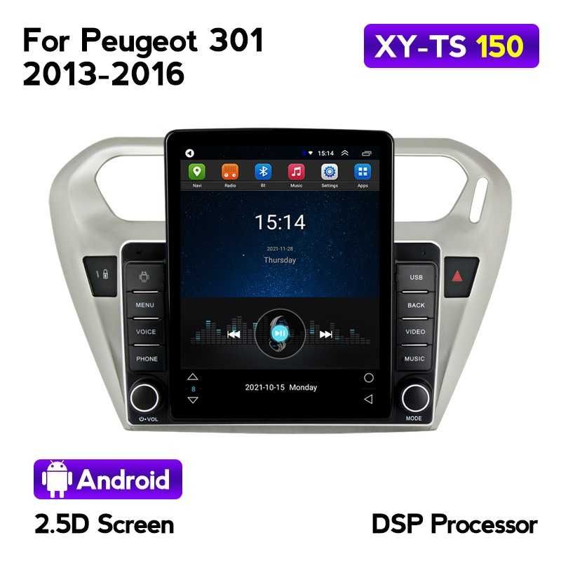 Navigatie Peugeot 301, Tesla Style, Navi-it, Android 10, 2+32 GB