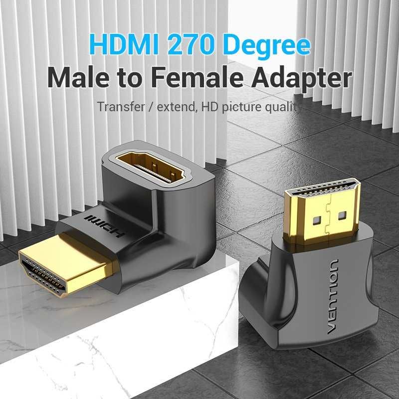 Адаптер HDMI прав ъгъл 270 градуса M/F - Vention-AINB0