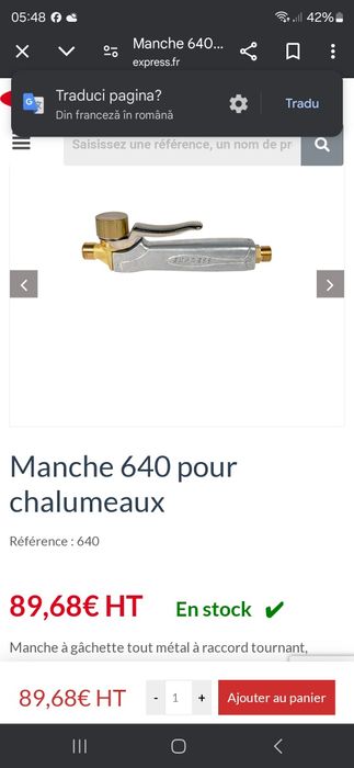 Arzator gaz cu furtun