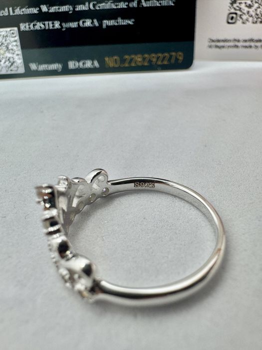 Сребърен пръстен с мойсанит (Диамант) 1.3 карата