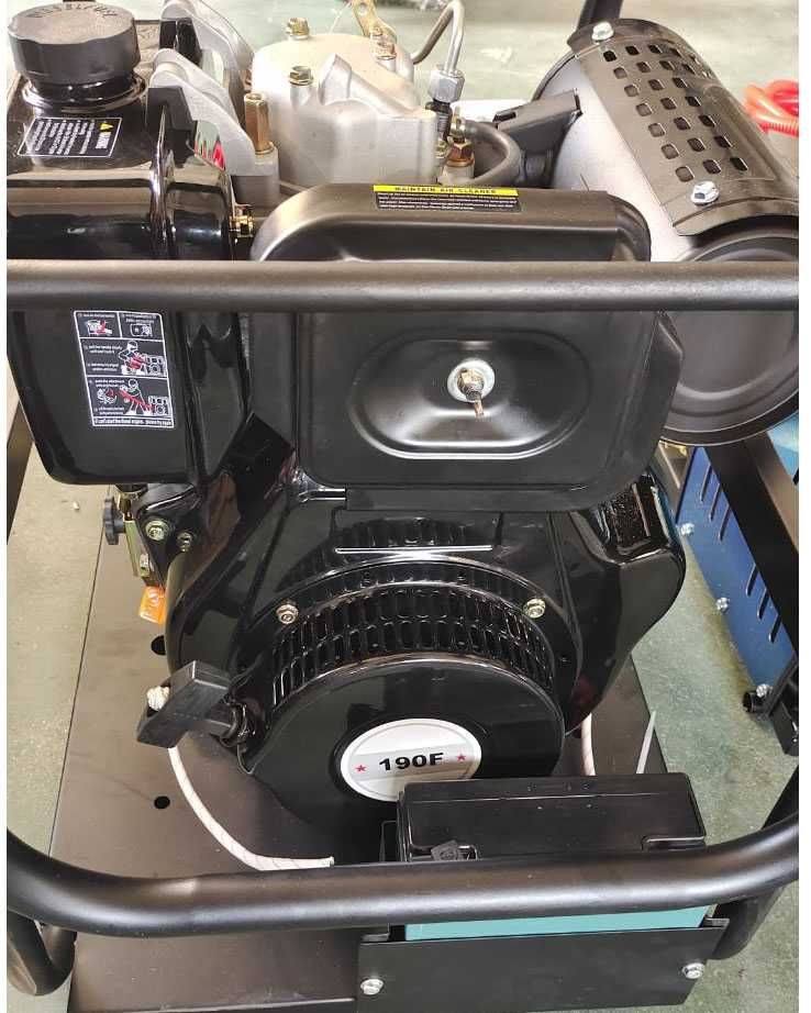 Pompa de spalat cu presiune 15HP cu motor disel Visoli