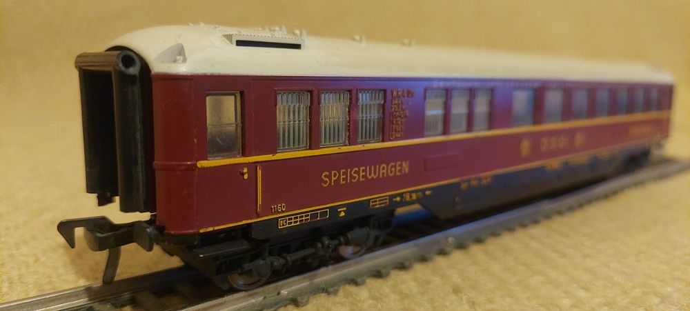 Vagon tren electric restaurant DSG H0 1:8 superb