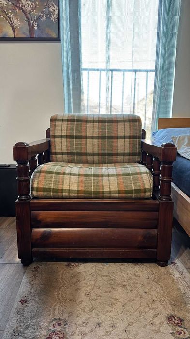 Vand 2 fotolii lemn masiv