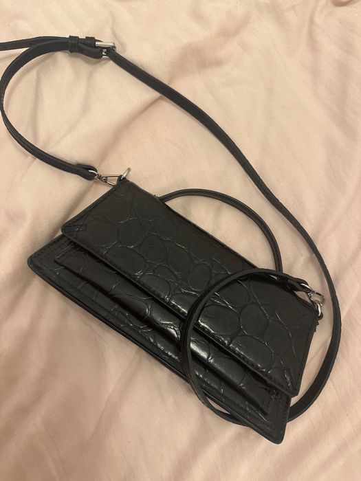 Черна чанта нова ZARA