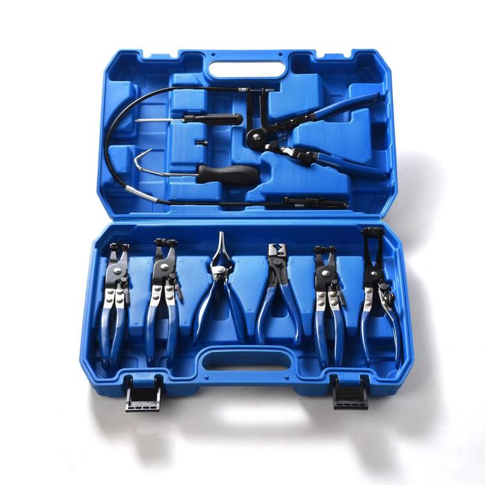 Комплект клещи за скоби за водни съединения 9 части HAWEK