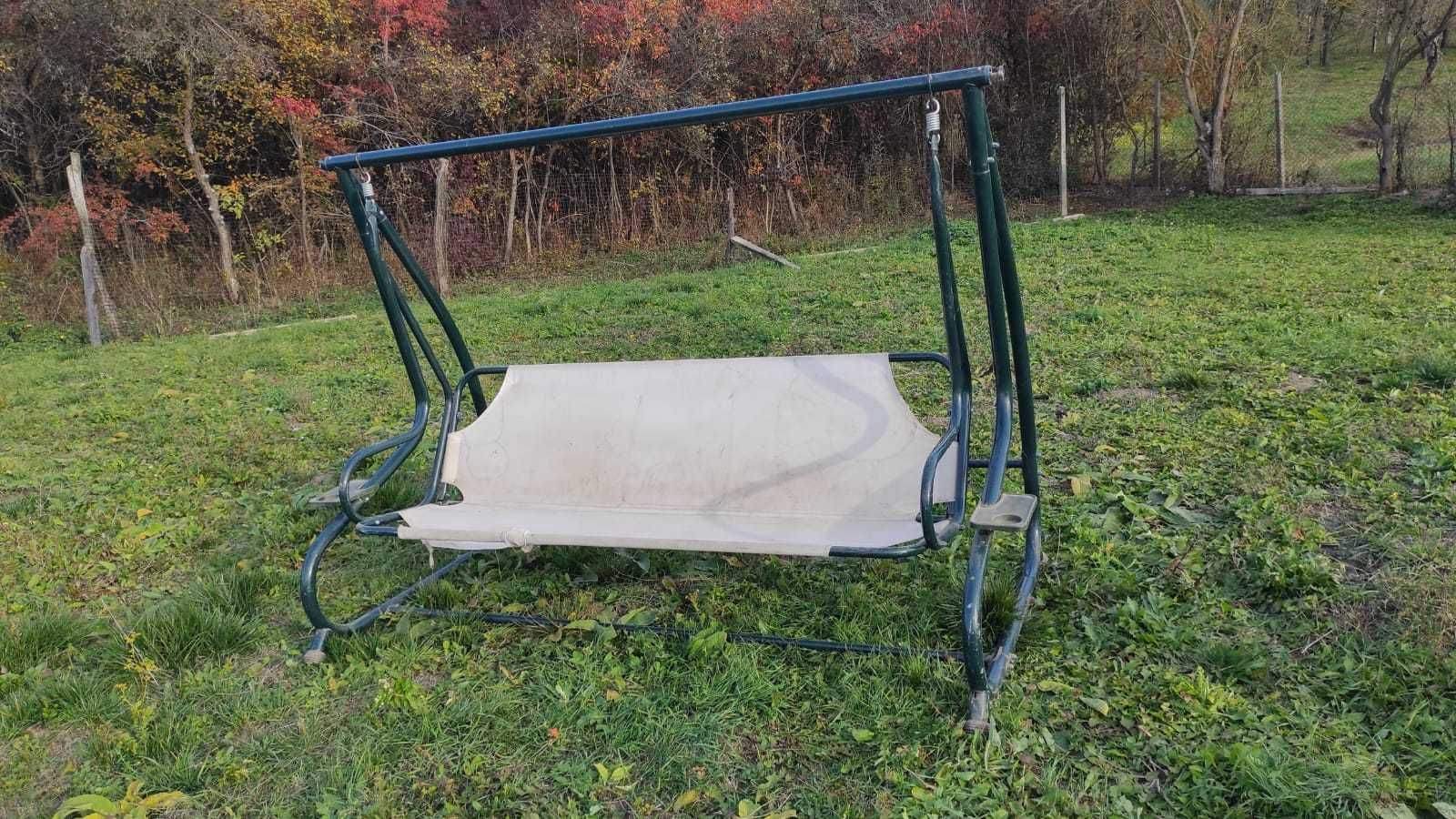 Balansoar de gradina - cadru metalic solid
