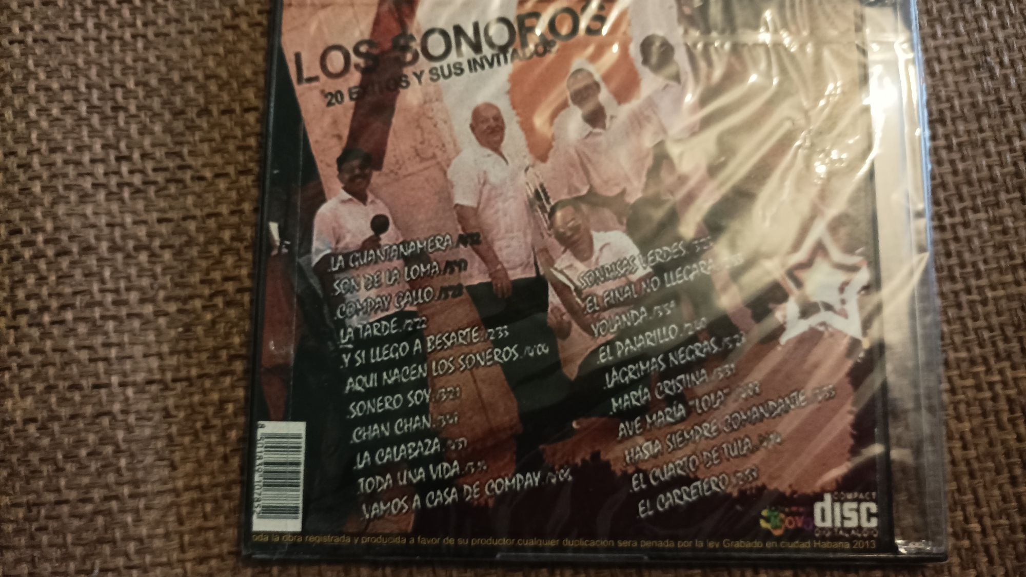 CD на Los Sonoros, кубинска музика