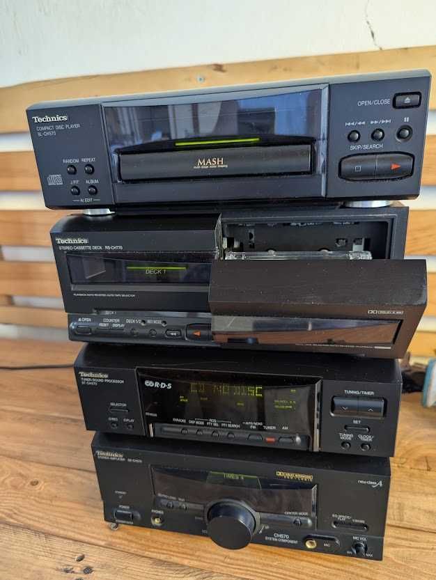 Technics аудиосистема , дек , касетофон hi fi