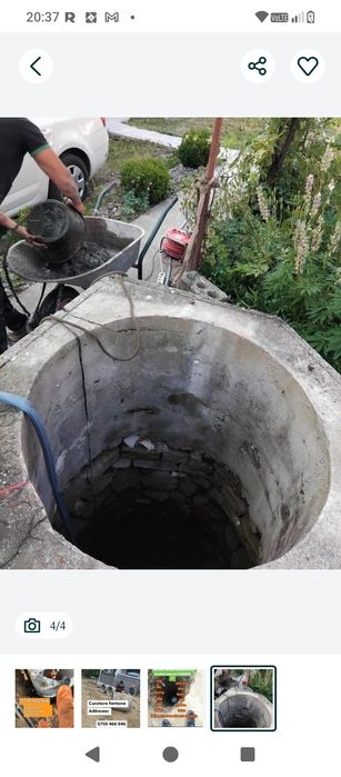 Curatare fantani adancesc